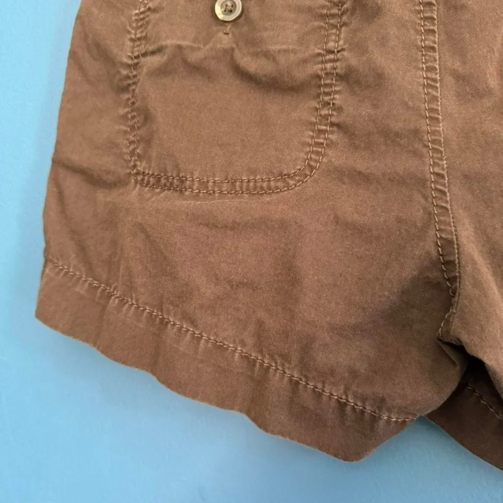 Y2K Brown Cargo Shorts Women's Size 6‎ Old Navy 2008 Mid Rise Granola Boho Indie